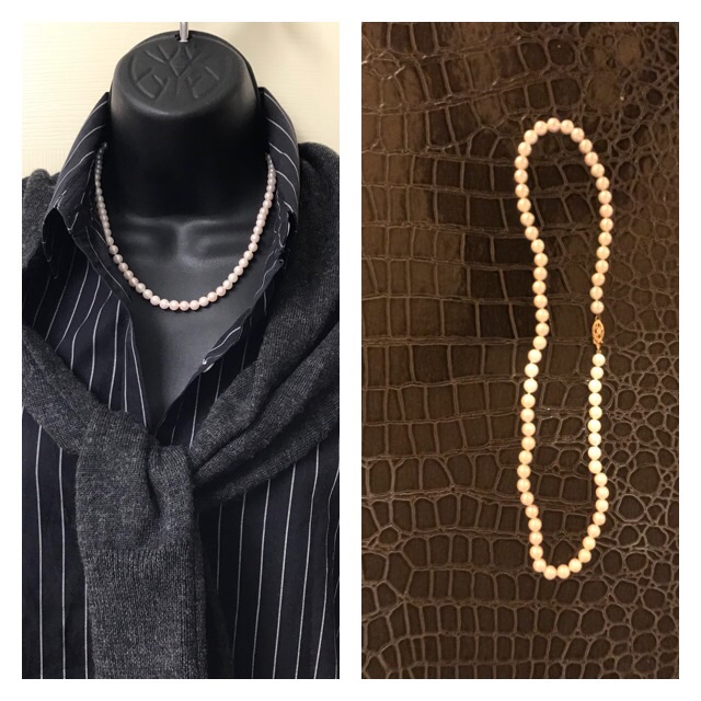 Freshwater Pearl Necklace 14 Kt Yellow Gold Clasp